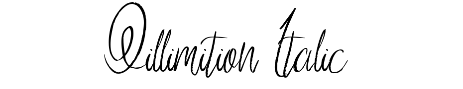 Qillimition Italic Yazı tipi ücretsiz indir